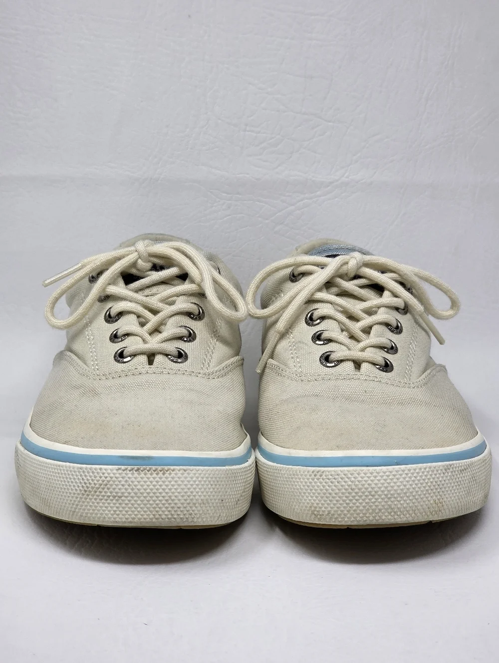 Sperry Striper II CVO Men's Size 8.5 White Canvas Top Sider Sneaker Pre-owned